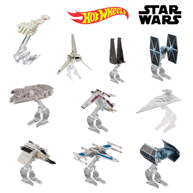 10 Piece Star Wars Hot Wheels.