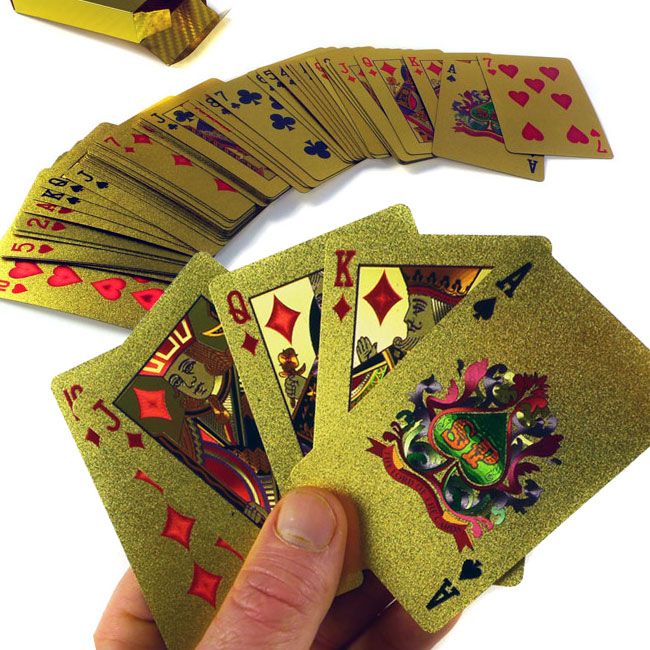 24Kt Gold-Plated Playing Cards – $7.99 ships free with code by Jammin Butter