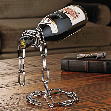Magic Chain Floating Wine Bottle Holder - $7.99 ships free by Jammin Butter