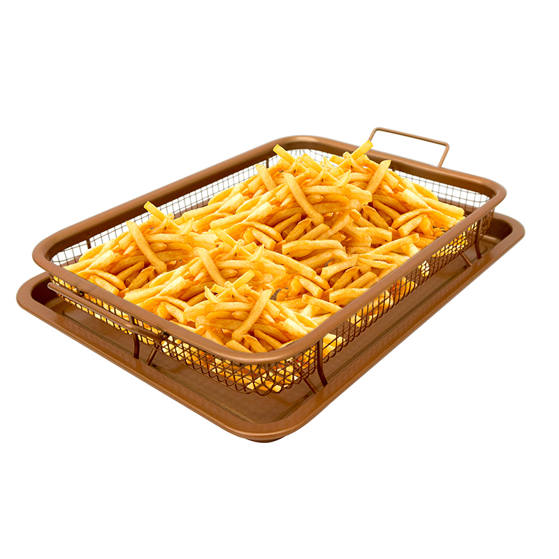 Copper Non-Stick Crisper Tray.