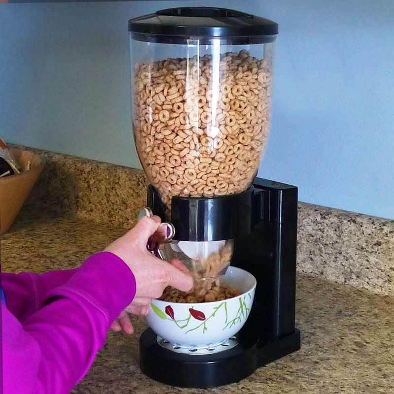Free-Standing Cereal/Dry Food Dispenser - $14.99 SHIPS FREE