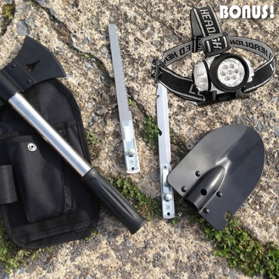 9-in-1 Ultimate Collapsible Outdoor Tool - $14.49 SHIPS FREE