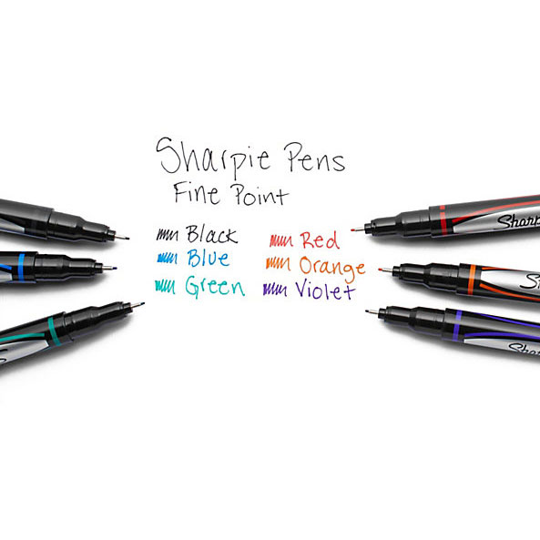 2 Pack of 6 Sharpie Fine Point Pens - 12 Total Pens - One 2-pack for $9.99 or two or more for $7.99! Just $3.99 per pack! SHIPS FREE!