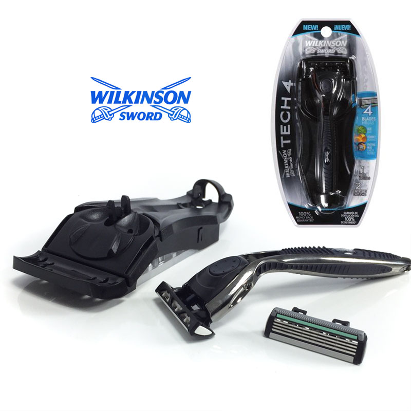 Wilkinson Sword Tech 4 Razor With 2 Cartridges - $4.97 SHIPS FREE WITH CODE