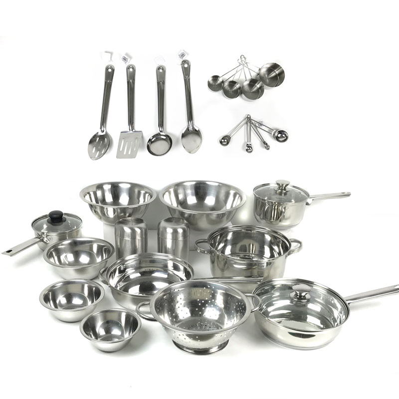 29-Piece Stainless Steel Cookw...