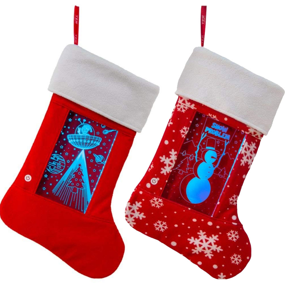 THESE ARE SO COOL! LED Light Up Christmas Stockings Select a color