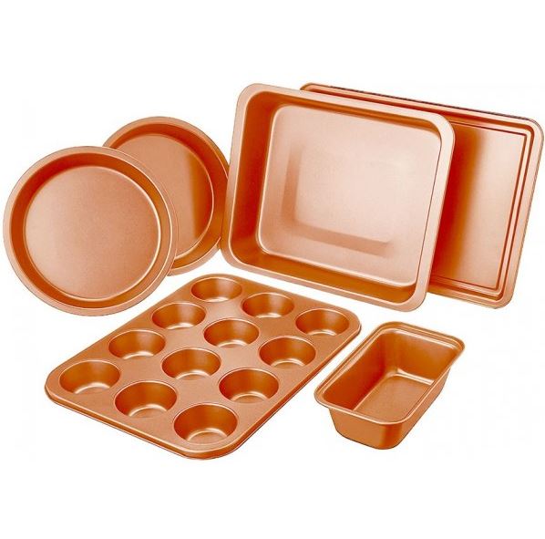 Non-Stick Copper Bakeware Set.