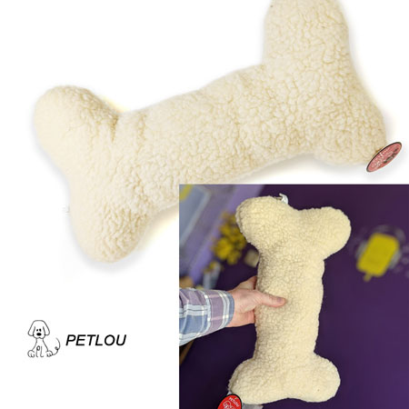 $5.99 (reg $18) HUGE Petlou Colossal Fleece Plush Bone Soft Interactive Dog Chew Toy