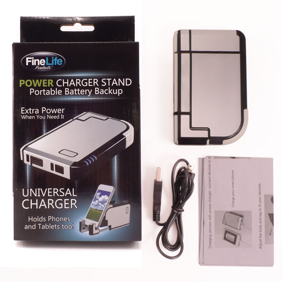 High Capacity Universal Portable Battery Backup and Stand For Phone