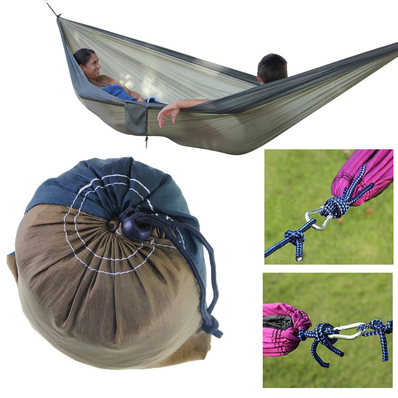 Ultralight Parachute Hammock w/ Built in Travel Bag SHIPS FREE