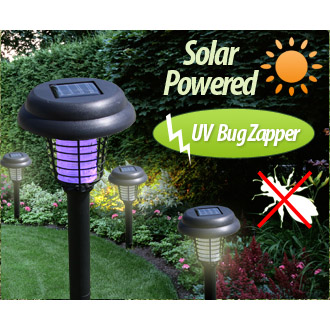 Solar LED Garden Bug Zapper -.