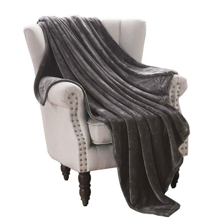 $11.99 (reg $35) Oversized Ultra Soft Velvet Plush Throw Blanket - 50 X 70